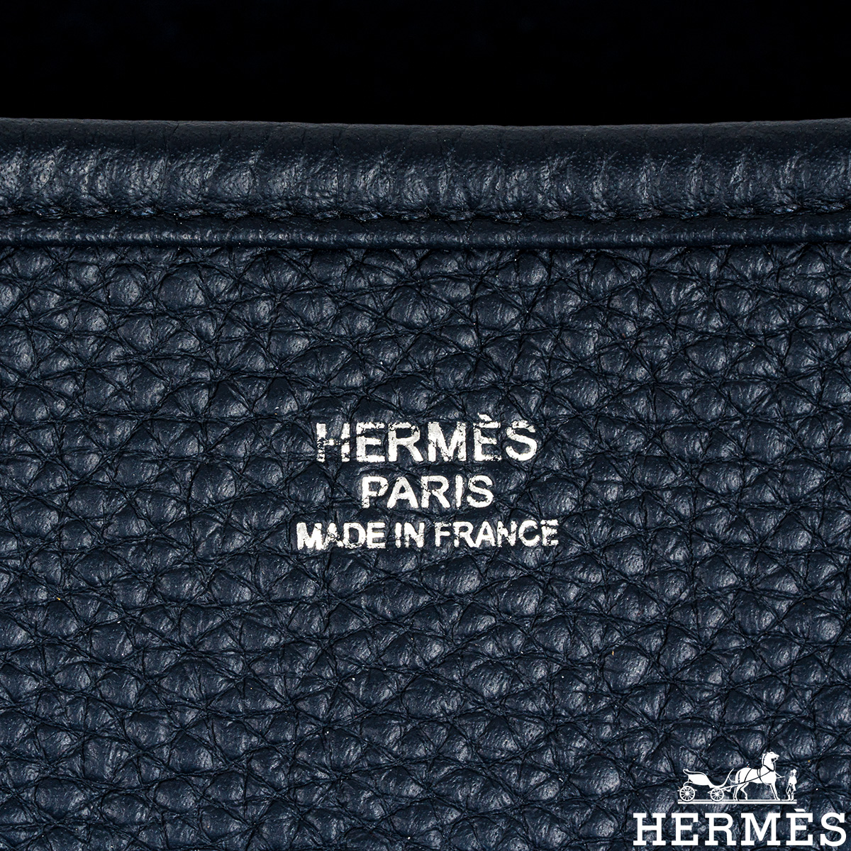 Hermès Blue Clemence Evelyne III GM QGB0HP0JB3044